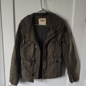 TNA Platoon Jacket Olive Utility Hooded Jacket